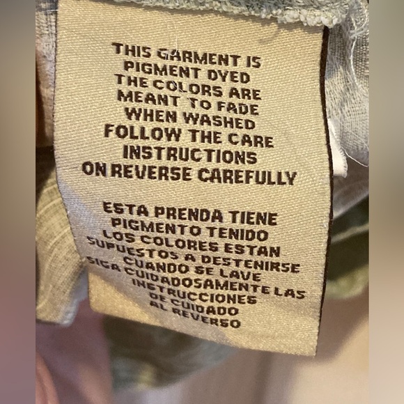 Jamaica Jaxx Silk Sage Palm Bamboo Print Men's Shirt Size Large Coconut Buttons - Picture 7 of 12